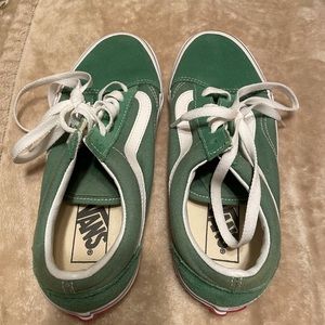 Vans Old Skool Sneakers-Green Suede